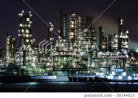 橫濱新石獅町的工廠夜景 39144013