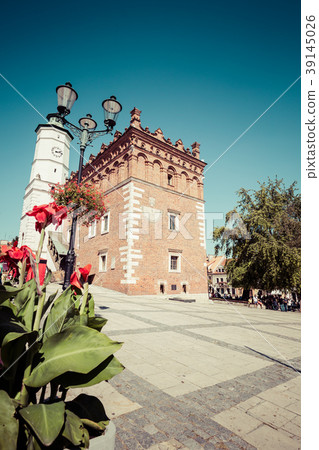 Gothic style Town Hall with Renaissance attic 39145026