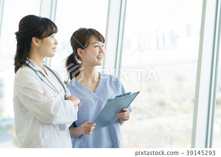 Female doctor nurse hospital medical image 39145293