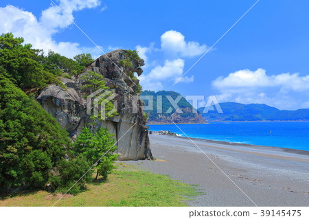 Palm rock under fine weather Palm rock under fine weather 39145475