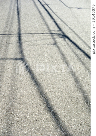 Road surface and wire shadow 39146079