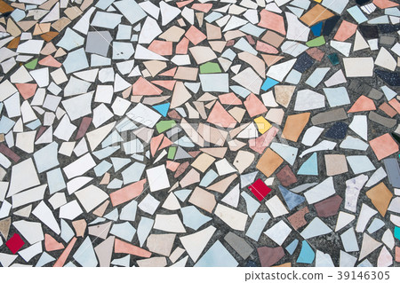 colored tile pattern - abstract colorful tiled 39146305