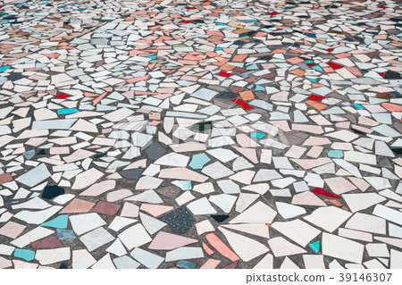 colored tile pattern abstract colorful tiled floor 39146307