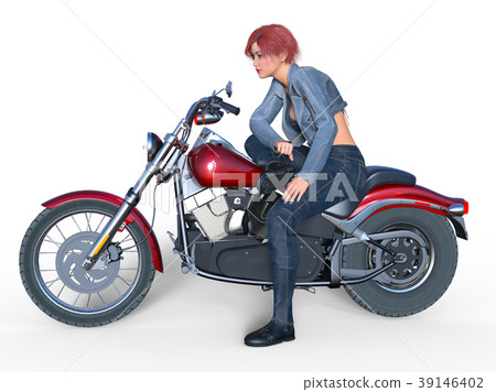 Female rider - Stock Illustration [39146402] - PIXTA