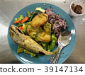 Lunch time of rices and vegetables set, image 39147134
