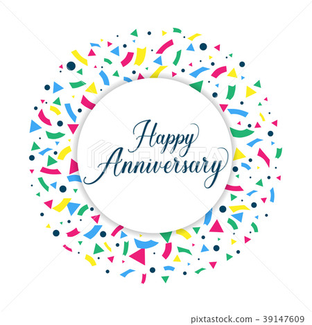 Happy anniversary background. - Stock Illustration [39147609] - PIXTA