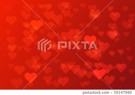 Romantic red heart on red background vector Romantic red heart on red background vector 39147980