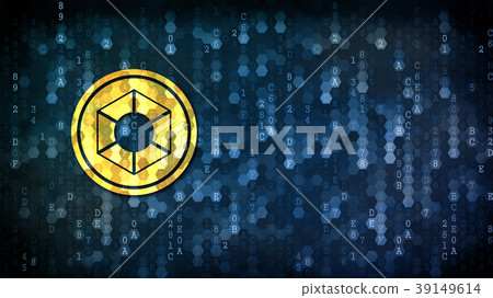Expanse - Coin Pictogram on Dark Digital 39149614