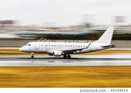 Airplane and runway Airplane and runway 39149914