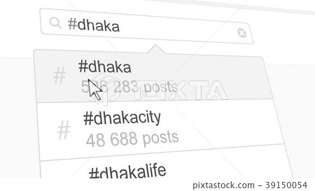 Dhaka hashtag search through social media posts 39150054