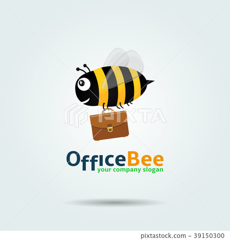 Office Bee Logo Template Design Vector 39150300