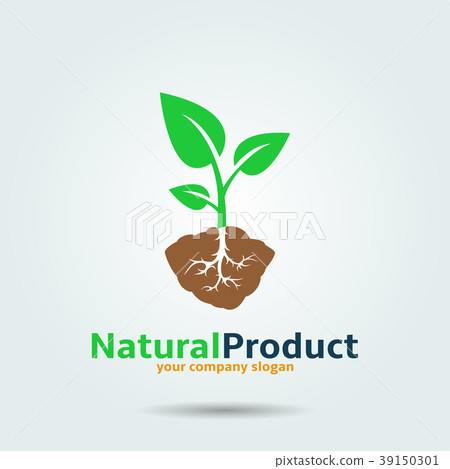 Natural product vector logo design template Natural product vector logo design template 39150301
