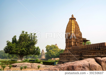 View of Lakshmana Temple in Khajuraho, India View of Lakshmana Temple in Khajuraho, India 39150687