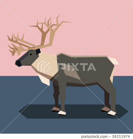 Flat design Reindeer Flat design Reindeer 39151974