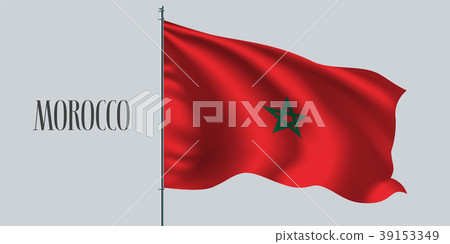 Morocco waving flag vector illustration 39153349