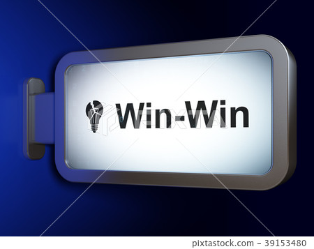 Business concept: Win-Win and Light Bulb on Business concept: Win-Win and Light Bulb on 39153480