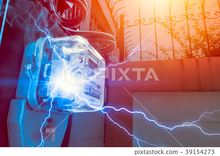 Watt Hour Meter with Electricity Short circuit 39154273