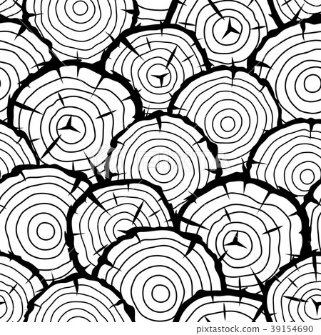 Seamless pattern with wood stumps. Background for 39154690