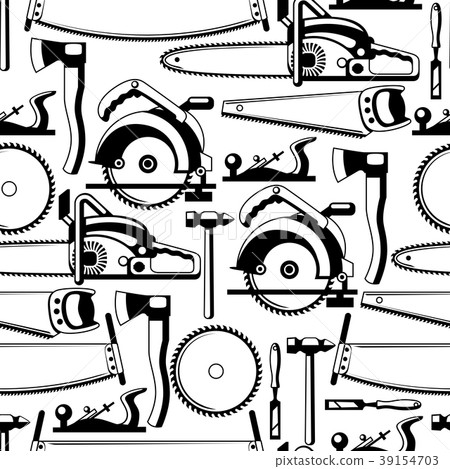 Seamless pattern with equipment and tools for - Stock Illustration ...