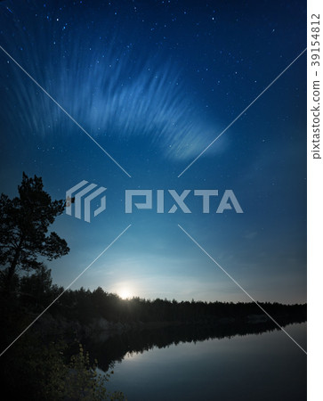 Lake at night 39154812