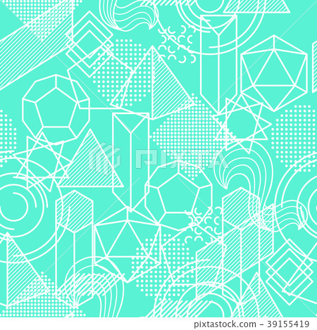 Seamless pattern with abstract geometric shapes Seamless pattern with abstract geometric shapes 39155419