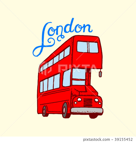 British, bus in London and the gentlemen. symbols British, bus in London and the gentlemen. symbols 39155452