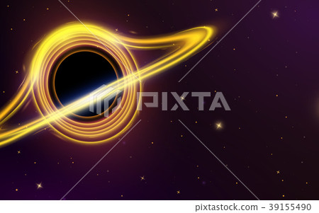 Black hole in space. Planets in solar system 39155490