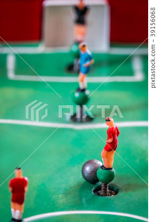 Player figurines of tabletop football game Player figurines of tabletop football game 39156068