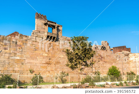 Walls of Champaner Fort - UNESCO heritage site in 39156572