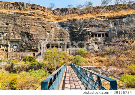 Bridge above the Waghur River at the Ajanta Caves 39156784