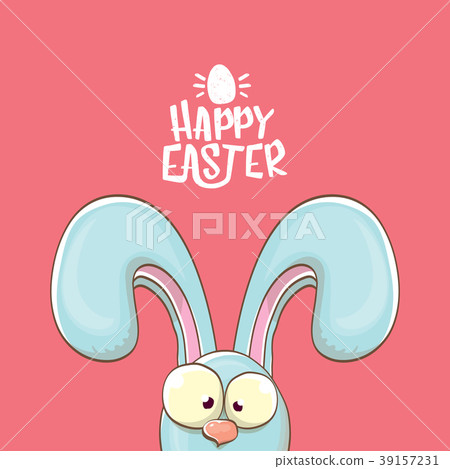 easter bunny with calligraphic text happy easter easter bunny with calligraphic text happy easter 39157231