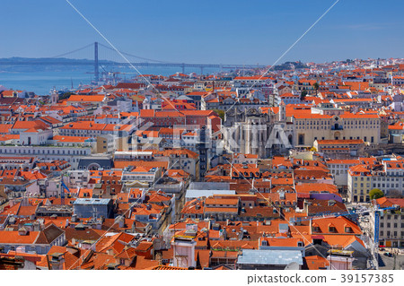 Lisbon. Aerial view of the city. 39157385