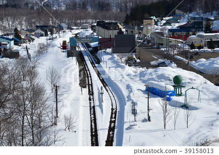 Taking local scenery around Niseko Station in Hokkaido Niseko Town in early spring Taking local scenery around Niseko Station in Hokkaido Niseko Town in early spring 39158013