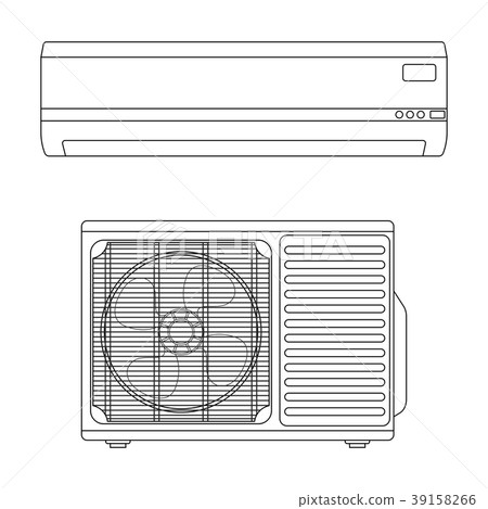 Air conditioning split system. Outdoor and indoor Air conditioning split system. Outdoor and indoor 39158266