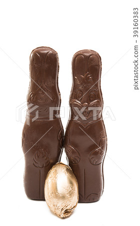 chocolate bunny isolated chocolate bunny isolated 39160383
