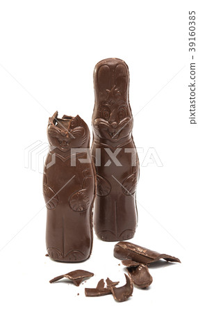 chocolate bunny isolated chocolate bunny isolated 39160385