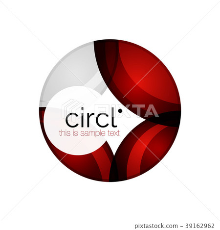 Clean professional colorful circle business icon 39162962