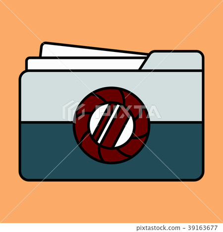 Flat Pictures Folder Icon. Vector 39163677