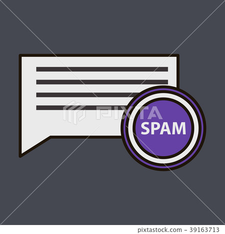 Spam Email Warning Window Appear On Laptop Screen 39163713