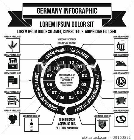Germany infographic, simple style Germany infographic, simple style 39163851