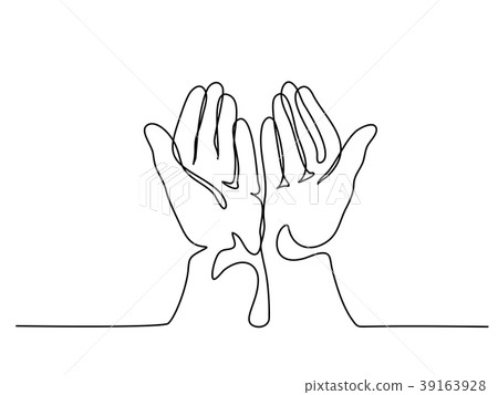 Hands palms together praying 39163928