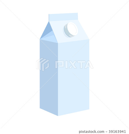 Milk box icon, cartoon style Milk box icon, cartoon style 39163941