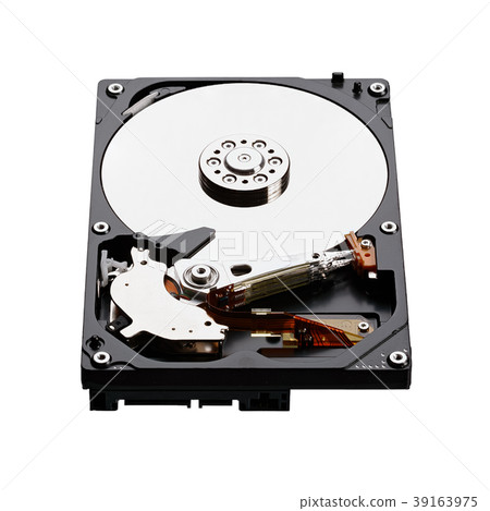 Hard disk drive HDD isolated on white background. 39163975