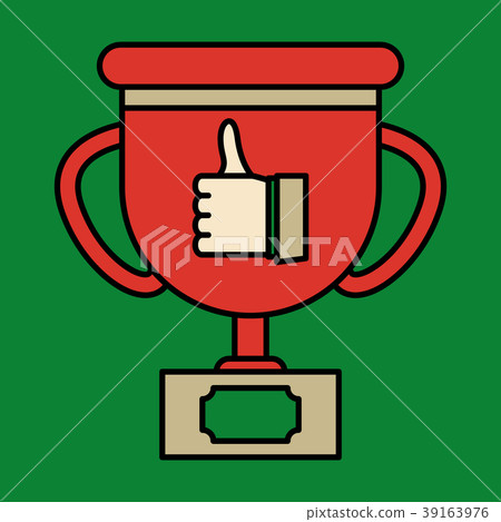 Thumbs up like social network (Facebook etc.) icon 39163976