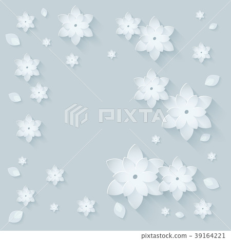 Paper flower background 39164221
