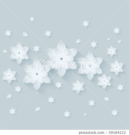 Paper flower background 39164222