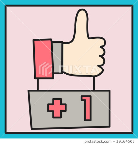 Thumbs up like social network (Facebook etc.) icon Thumbs up like social network (Facebook etc.) icon 39164505