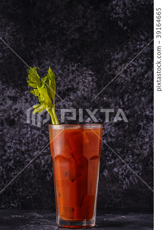 Bloody Mary on a dark background. Bloody Mary on a dark background. 39164665