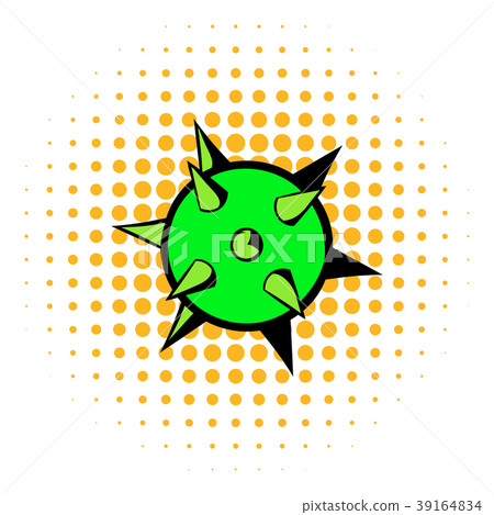 Virus icon, comics style Virus icon, comics style 39164834