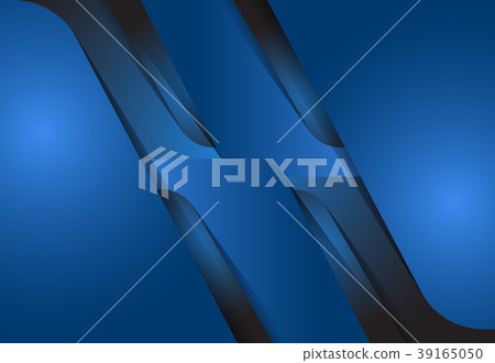 Blue abstract layer geometric background 39165050